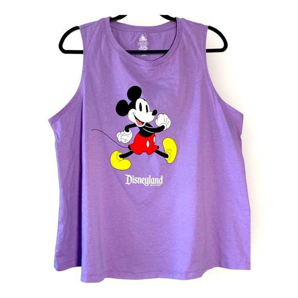 Disney Tops - DISNEY Disneyland Exclusive! LIKE NEW Purple Mickey Mouse Tank - Women's 1X! ✨